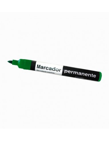 Marcador Pizzini Permanente Pta. Rda. Verde