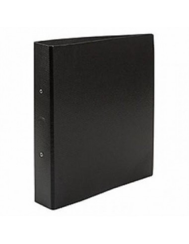 Carpeta A4 Fibra Negra 2 Anillos