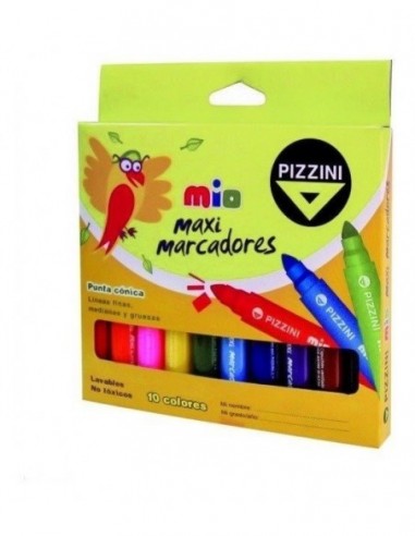 Maxi Marcador Pizzini | 10 Colores
