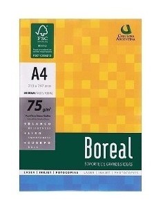 Resma A4 Boreal Verde  75grs x 500hjs