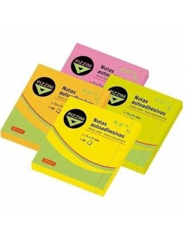Notas Adhesivas Neon Pizzini 75x75