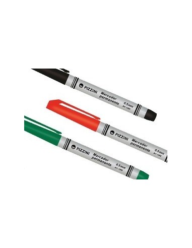 Marcador Perm. Pizzini Pta. Fina 0.5 mm | Verde
