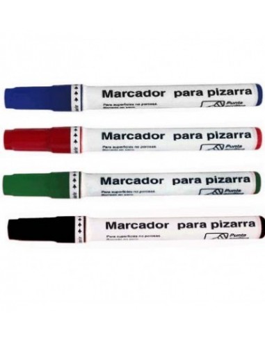 Marcador Pizzini P/Pizarra Pta. Rda. Negro