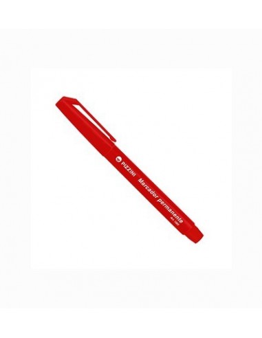 Marcador Perm. Pizzini Pta. Fina 1mm | Rojo
