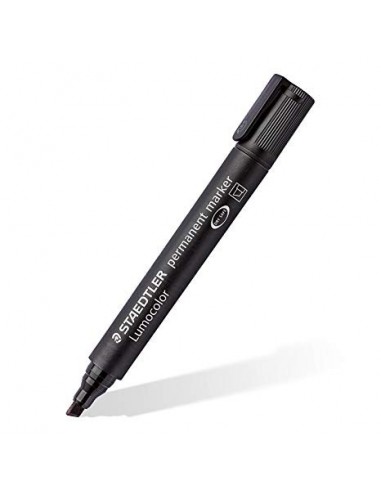Marcador Staedtler 350-9 Pta. Biselada Negro