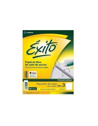 Repuesto Exito N° 3 Rayado x 96