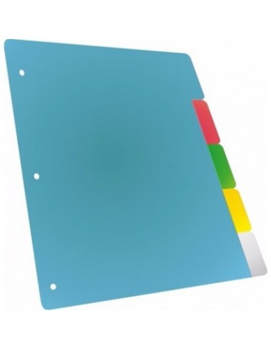 Separador A4 Plastico Color 5 Pos. 150Mic