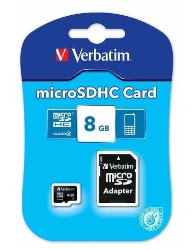 Memoria Verbatiim Micro SD 8GB | Clase 10