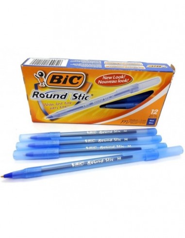 Bolígrafo BIC Round Stic Azul