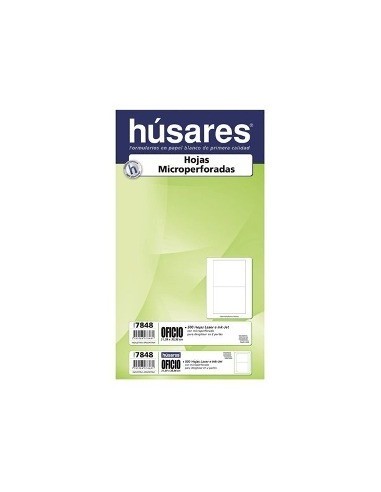 Resma A4 Húsares Microperforada x 500Hjs