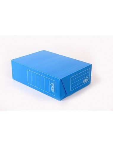 Caja Archivo Plastica Azul Oficio 12 T/V + 25 U