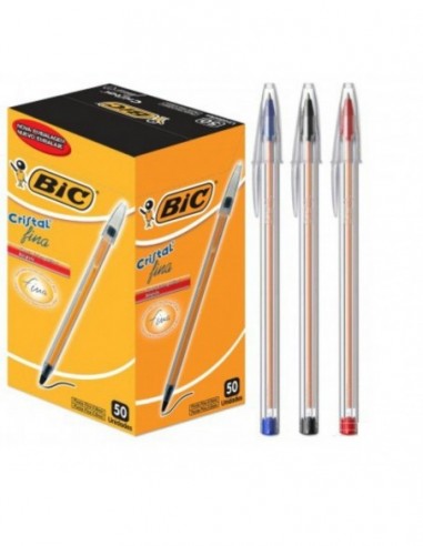 Bolígrafo BIC Cristal Fina Azul